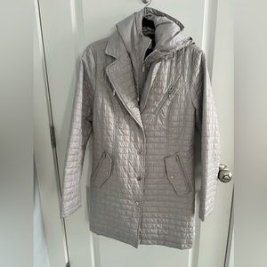 Quilted Silver Coat